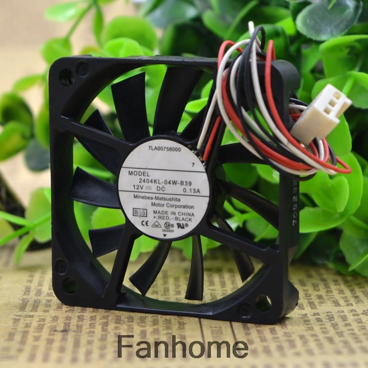 

For original NMB 6CM ultra-thin 6010 ultra-quiet chassis fan 12V 0.13A 2404KL-04W-B39