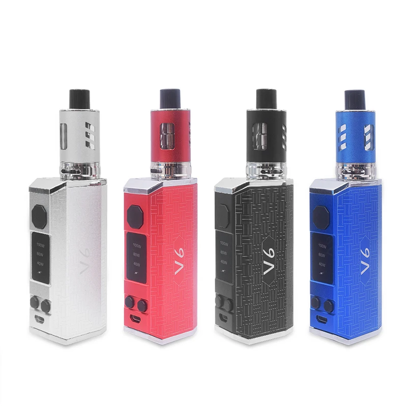 2019 Original 100w electronic cigarette vaporizer kit Built-in 2600mah battery with LED display huge vape 2ml electronic kit