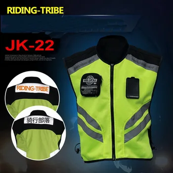 

2017 Summer New Riding Tribe motorcycle race automobile ride Reflective vest jacket fluorescent green safety vest clothes JK-22