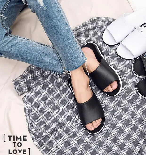 090 Casual Superior Sólida Cor Qualidade Verão Sapatos Clássico Masculinos Chinelo Estilo Novo PwnAxqO1Sn
