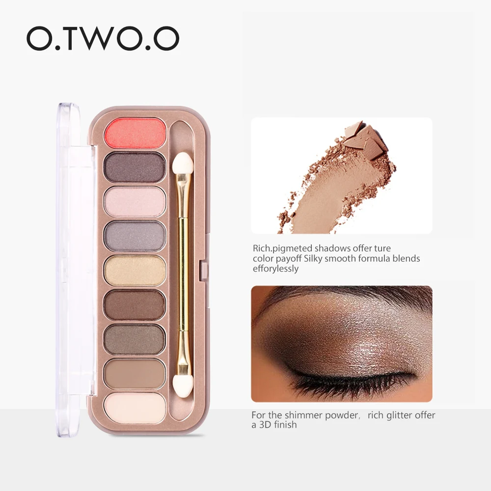 

O.TWO.O Eye Eyeshadow Palette with Brushes 6 Type Choose Matte Glitter Long-lasting Eye Shadow for Women Hot Sale Makeup
