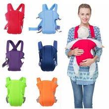 Многофункциональная переноска для новорожденных, безопасная переноска для младенцев, слинг из дышащей ткани, Детский рюкзак, сумка-кенгуру, передняя сторона