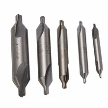 5pcs HSS Combined Center Drills Bits 60 Degree Countersink Drill Set Mayitr 1.5mm 2.0mm 2.5mm 3mm 4mm For Power Tools