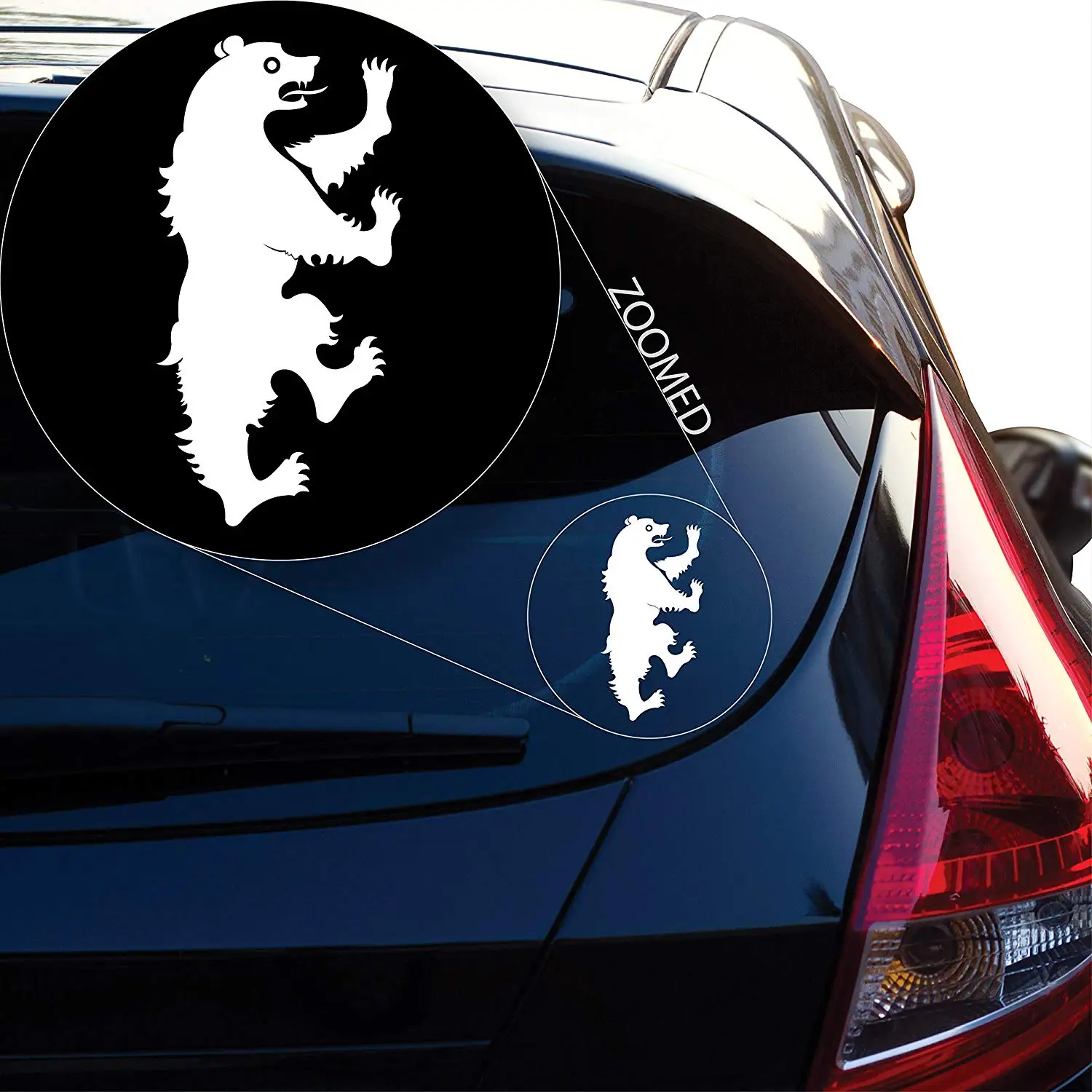 

Game of Thrones Mormont Vinyl Decal Sticker # 835 (8" X 4", White)