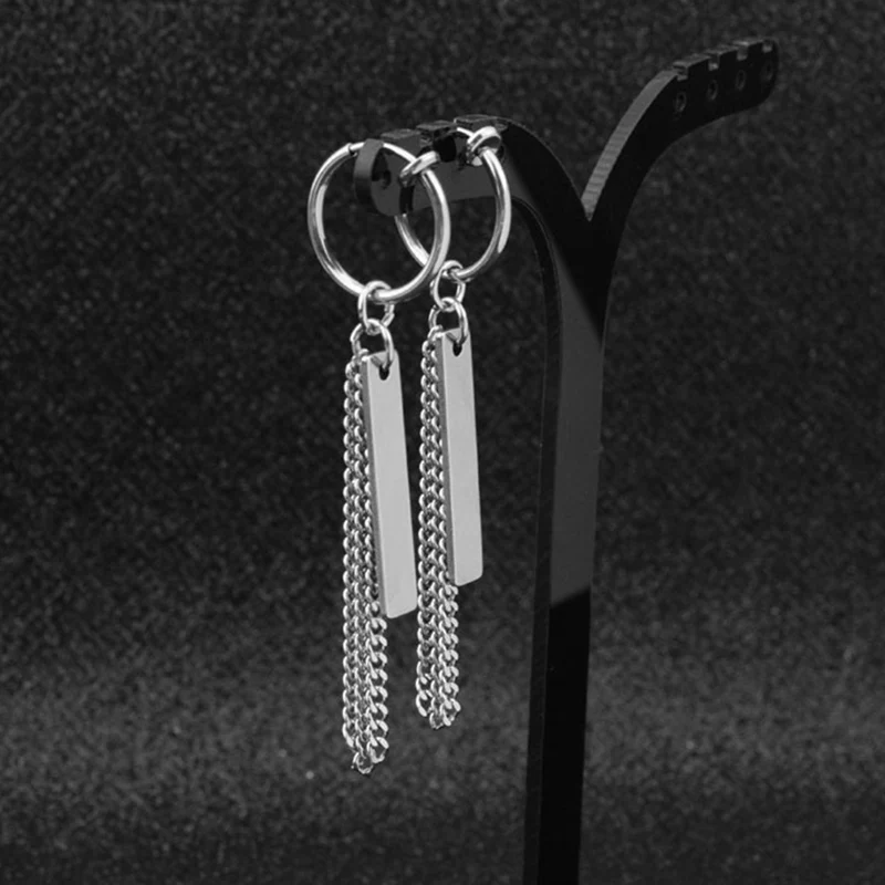 

1 pair Earrings Kpop Bangtan Boys Korean Earrings Tassel Long Earring For Men Women Punk Bangtan Boys Album Earrings