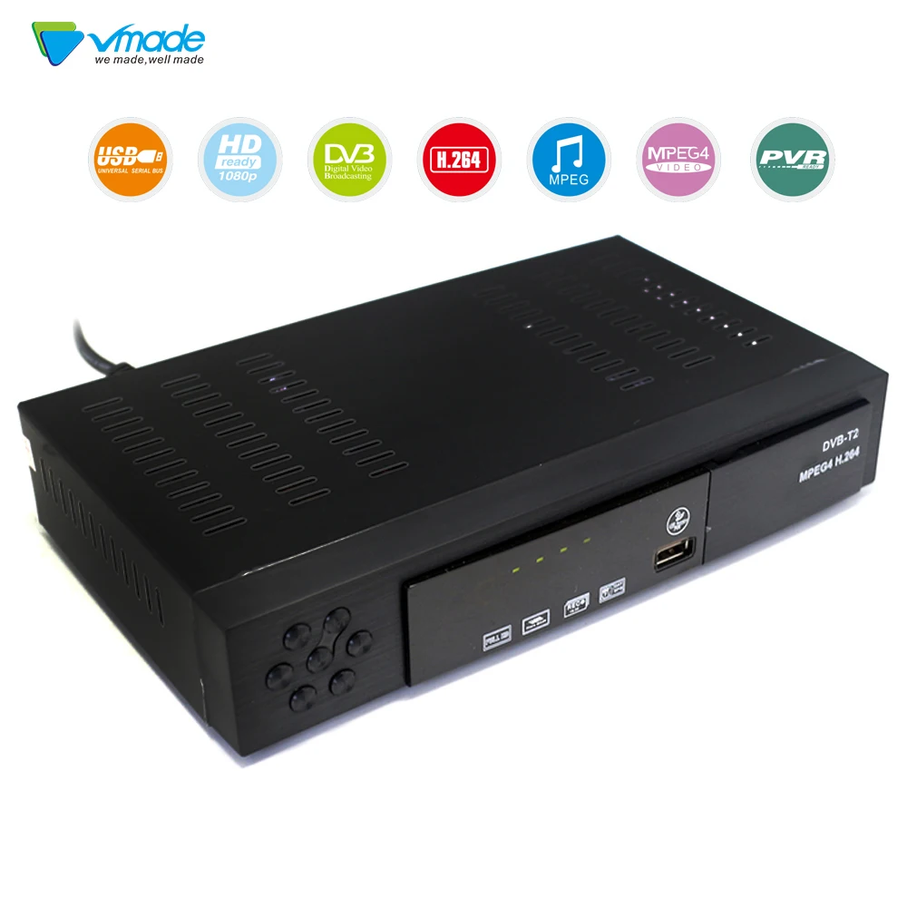 

DVB-T2 USB 2.0 HD Digital Terrestrial TV Receiver DVB T2 Set Top Box Bandwidth DVB-T H.264 MPEG-4/2 Standard TV Tuner Receptor