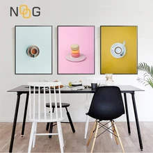 NOOG Nordic Simple Coffee Cake Painting Wall Art Poster Home Decoration Posters And Prints  Pictures for Restaurant Room NoFrame