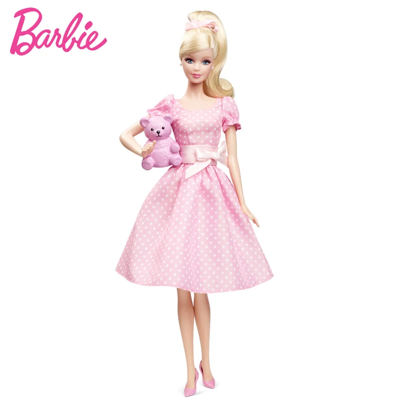 Кукла Барби Ограниченная Коллекция розовая юбка благословение девочка Медвежонок модная игрушка красивая девушка друг Барби Boneca набор режим X8428