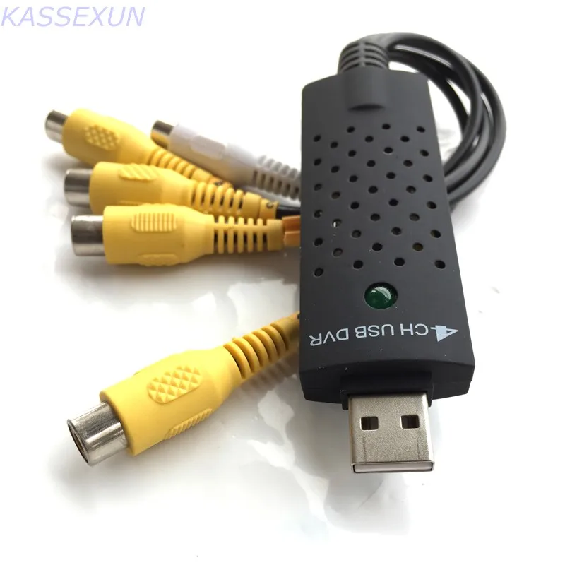 4 канала USB2.0 USB Video Capture грабберная карта VHS на dvd-рекордер Capture адаптер