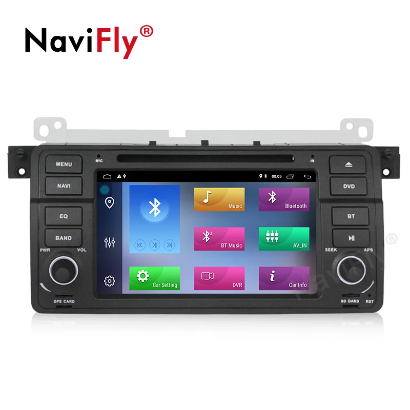 Excellent Navifly Android 9.1 7Inch Octa Core Car Radio Stereo Gps For Bmw E46 M3 Rover 75 With Wifi 4g Canbus Bluetooth 2+32GB ROM 4