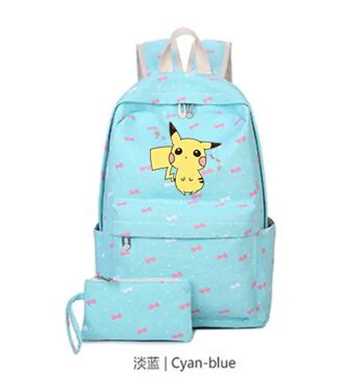 Рюкзак Pokemon сумка Пикачу волновой точки Mochila для ноутбука школьная дорожные сумки