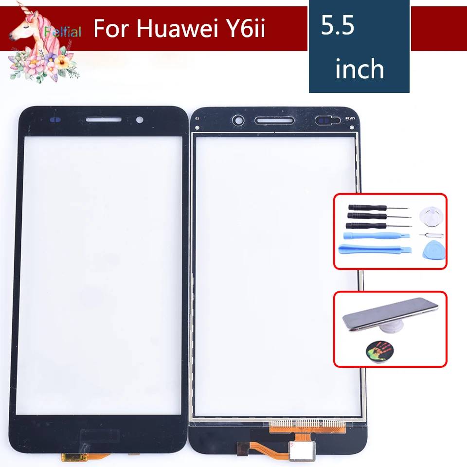 

Y6ii touch screen For Huawei Y6ii Y6 II honor 5A SCAM-L23 CAM-L03 CAM-L21 TouchScreen Sensor Digitizer Glass Lens Front Panel