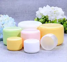 10g/20g/50g/100g Refillable Bottles Plastic Empty Makeup Jar Pot Travel Face Cream/Lotion/Cosmetic Container Free Shipping