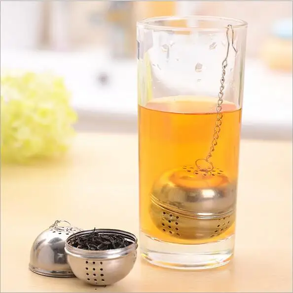 

New Stainless Steel Ball Loose Tea Leaf Strainer Herbal Spice Filter Diffuser