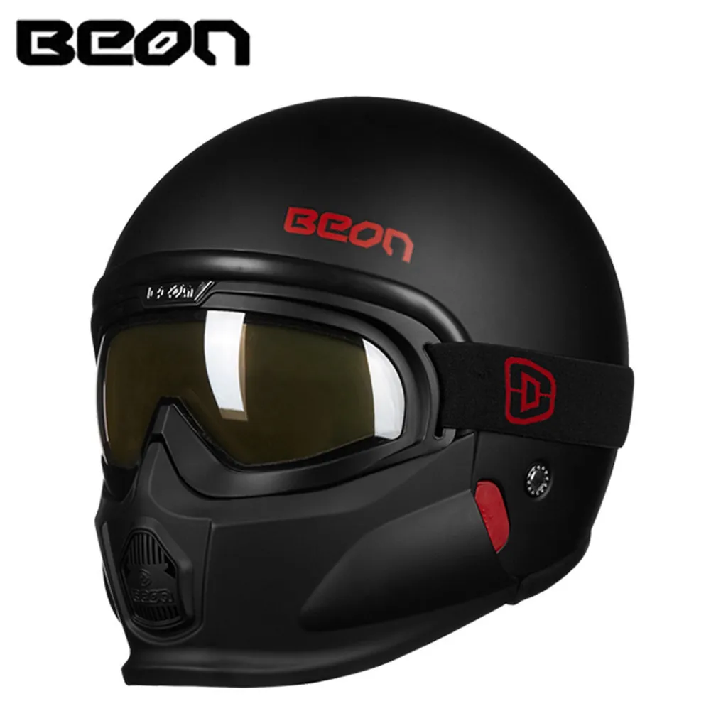 BEON модульный мотоциклетный шлем Ретро Чоппер Крузер мотошлем Casque Capacete винтажный
