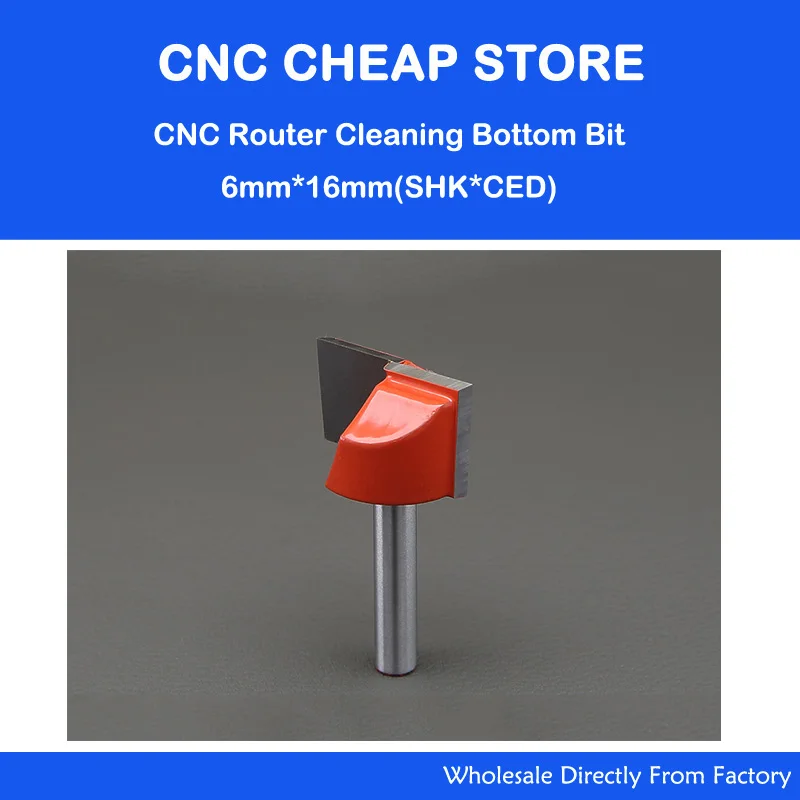 

2pcs 6mm*16mm CNC carbide end mill tool 3D woodworking insert router bit Tungsten Cleaning bottom end milling cutter