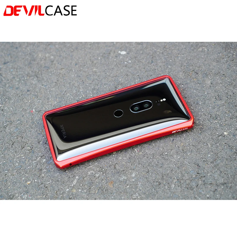 DEVILCASE для SONY XZ2 Премиум 5,8 дюймов дисплей Мобильный телефон бампер рамка Чехлы алюминиевый сплав металлический защитный корпус XZ2P накидка