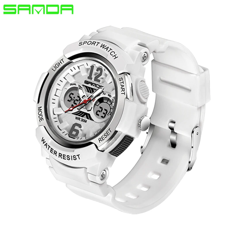 SANDA Women Sports Watches Fashion Waterproof LED Multifunction Digital Wristwatches Quartz Watch Montre Femme Relogio Feminino