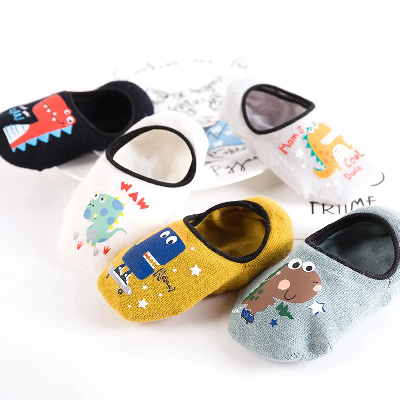 Новые детские хлопковые нескользящие носки для маленьких мальчиков и девочек с рисунком тапки для малыша Рождественский подарок