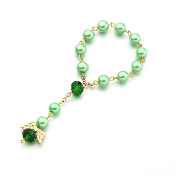 

10pcs Baby shower favor Christening bracelet angel baby shower girl boy baptism gift cute giveaway souvenir