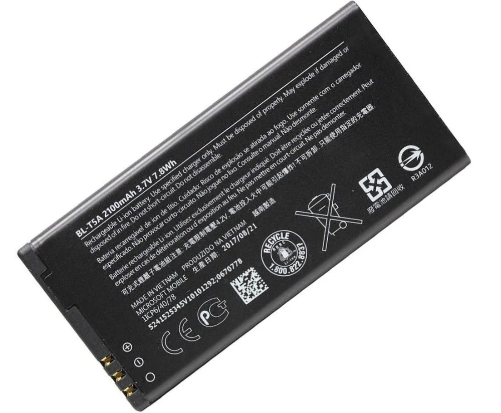 Original BL-T5A phone battery for Nokia Microsoft Lumia 550 Lumia550 BL-T5A 2100mAh