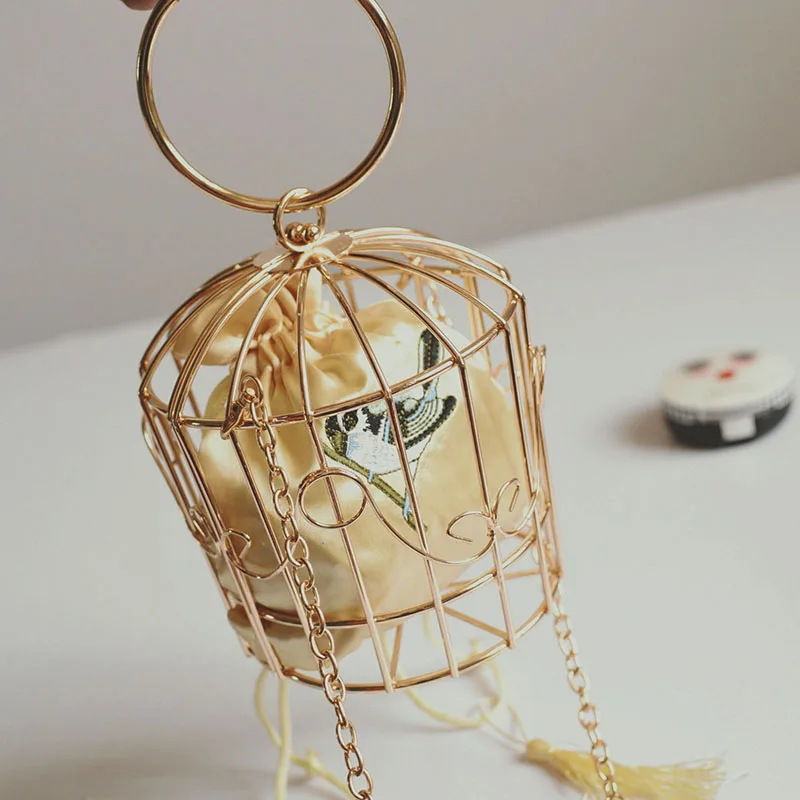 TekiEssica, дизайнерская женская вечерняя сумка в клетку, клатч с металлической рамкой, мини-сумка с вышивкой, кошелек, женская сумочка с золотой кисточкой