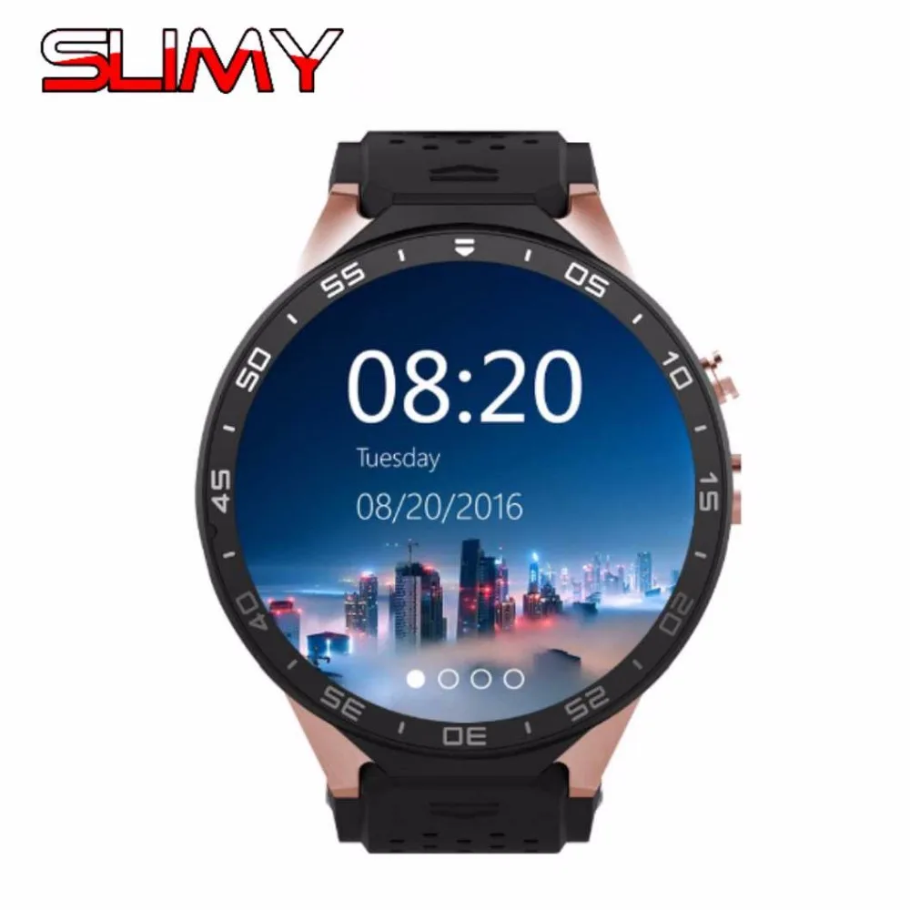 

Slimy KW88 Smart Watch Phone 3G 1.39'' Screen 400*400 Smartwatch Android OS 2.0MP Camera Gravity Sensor Pedometer in Stock