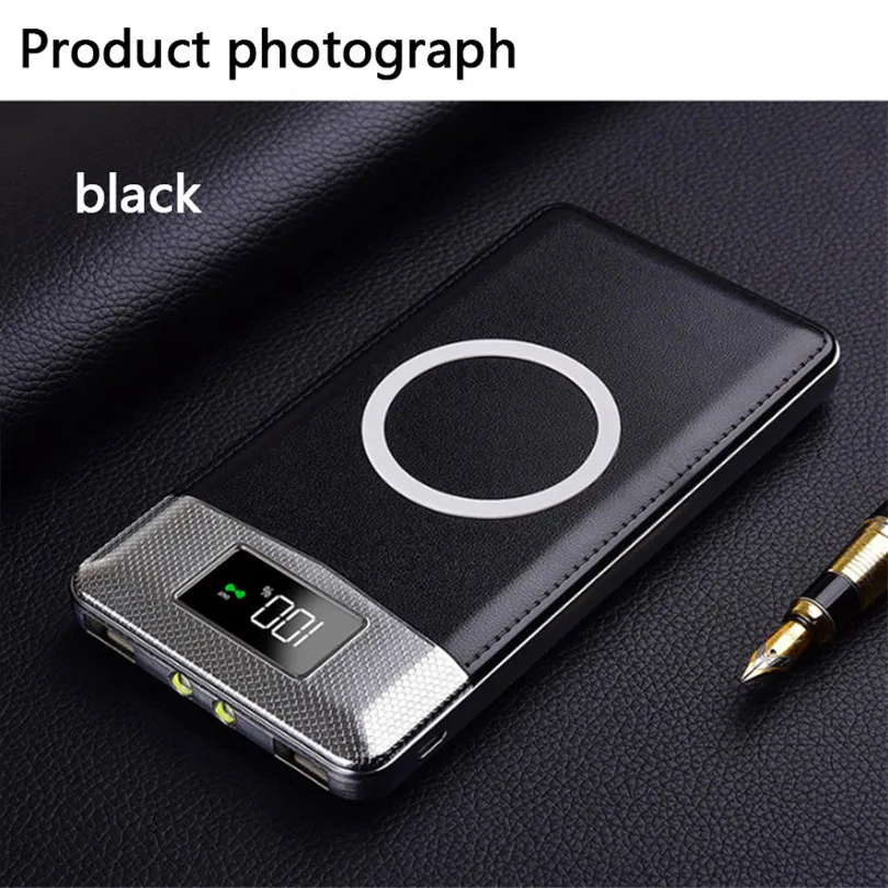 

Quick Charge Wireless Power Bank 30000mAh Dual USB PowerBank Wireless Charger Powerbank Bateria External Portable Poverbank