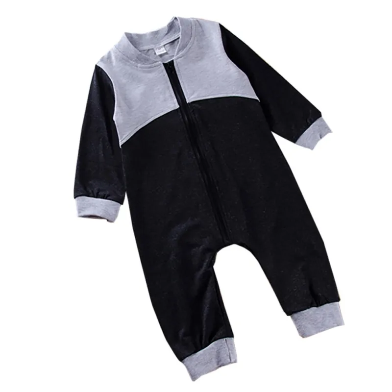Buy 0 2Y Infant Jumpsuit Baby Boys Cotton Long sleeved Zipper Soft Jumpsuit