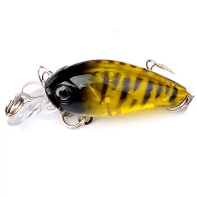 1 шт мини-Crankbait Приманка 4,5 см/5 см 4g жесткая искусственная приманка приманки плавающая наживка Minnow блесны искуственные паллет японские рыболовные снасти - Цвет: H1