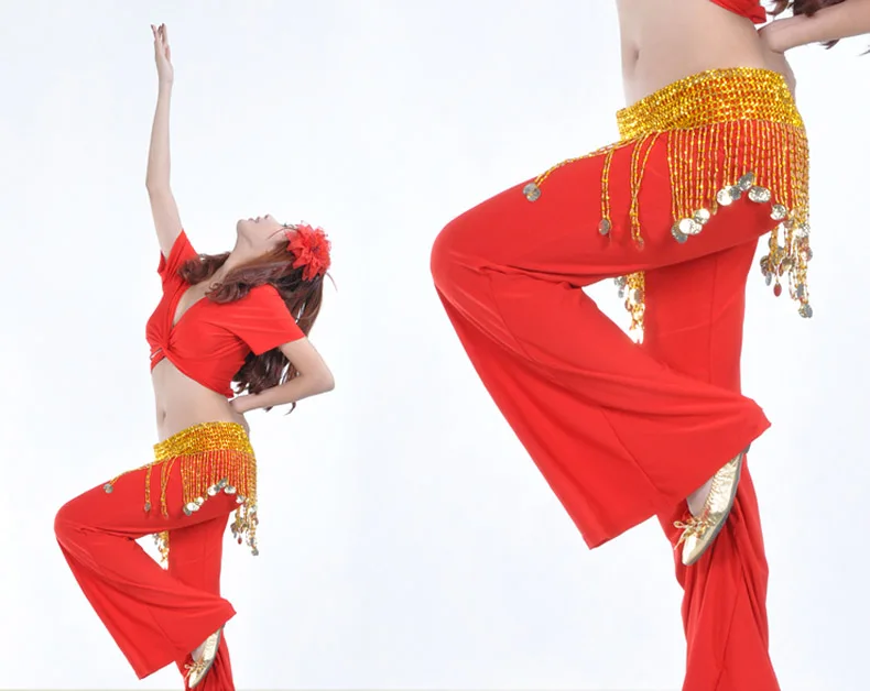 Золотые серебряные бусы Восточный танец живота танец Живота Монеты Пояс для продажи женские волны аксессуары для индийского танца поясная цепь