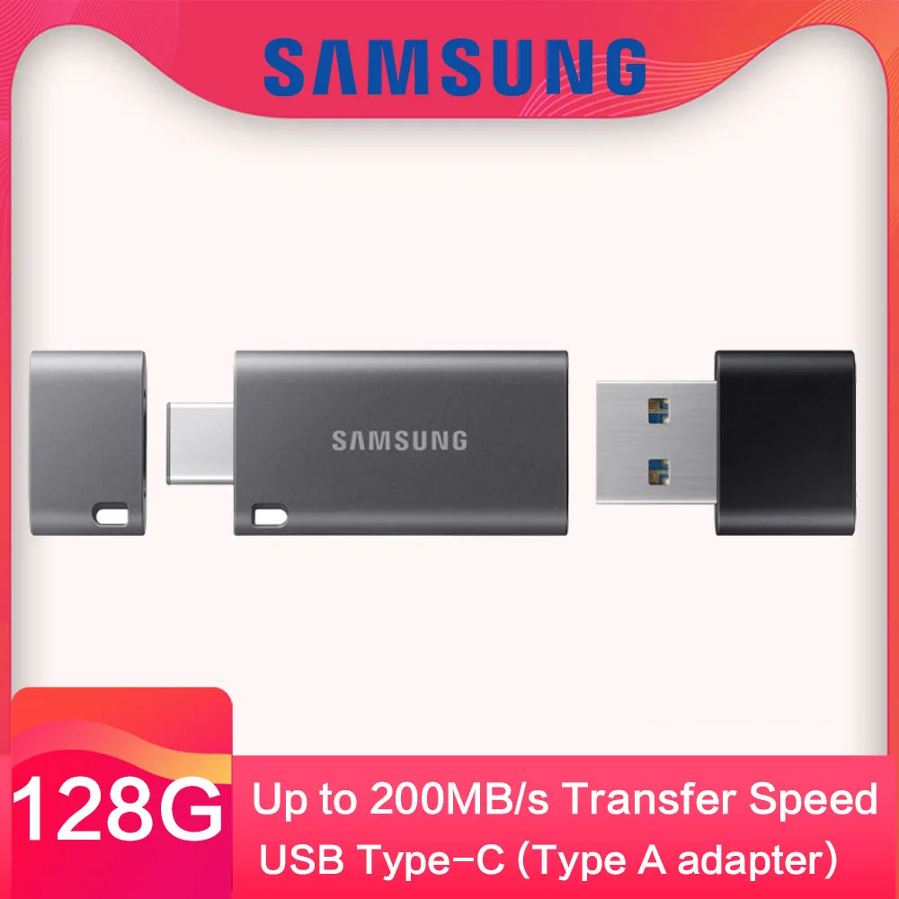 Samsung USB 3 1 Тип C DUO флеш накопитель 32 Гб 64 г 128 Скорость до 300 МБ/с. карта памяти Флеш