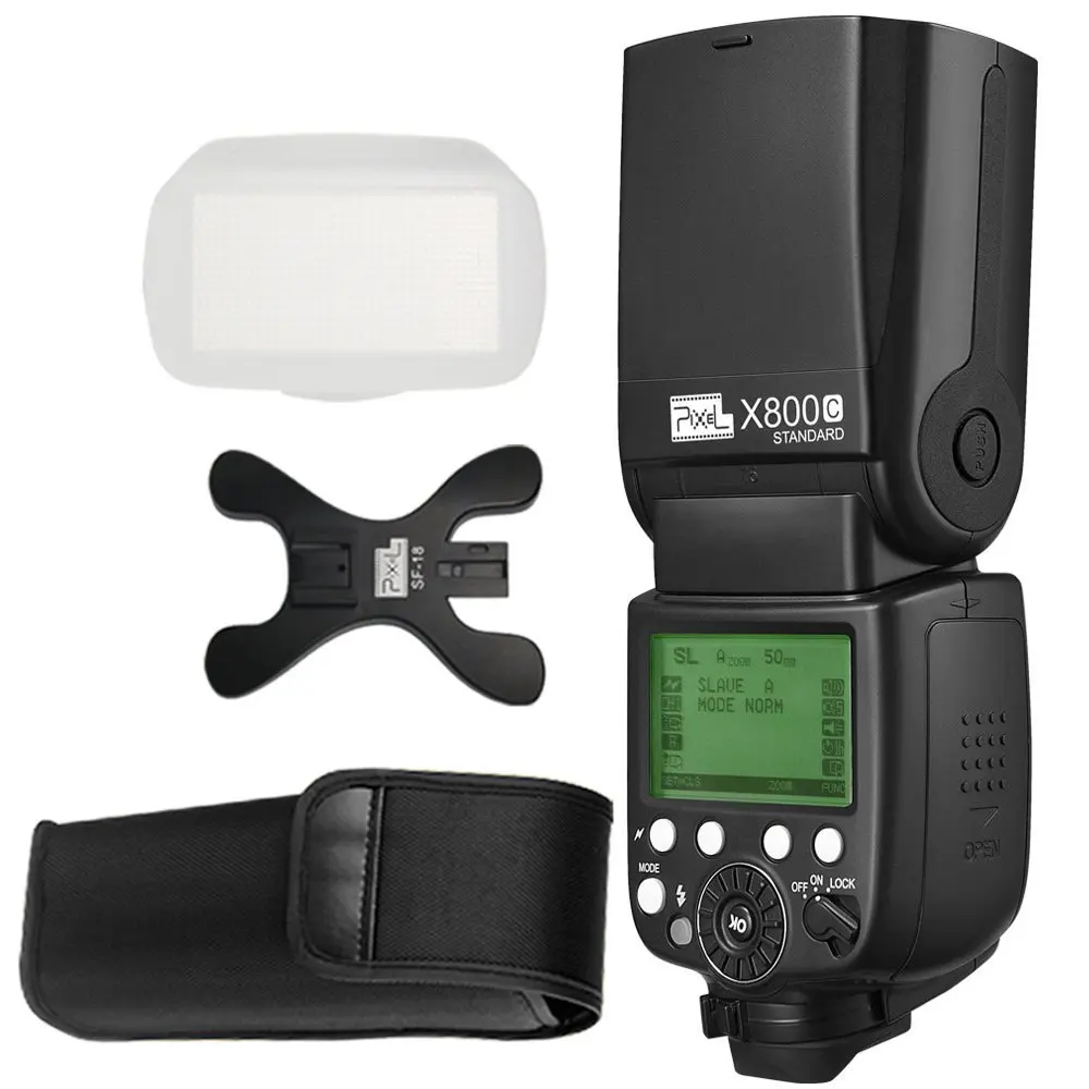 PIXEL X800C N S 2 4G Беспроводная GN60 Master/Slave TTL камера вспышка для Canon Nikon Sony Pentax DSLR как Godox