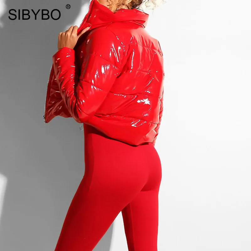 Женские облегающие пальто и куртки Sibybo повседневная плотная куртка из