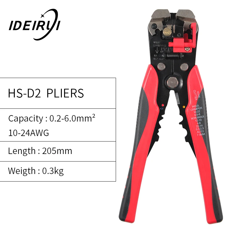 Wire Cable Cutter Stripper Crimper Terminal Tool Insulated 10-22 AWG Capacity