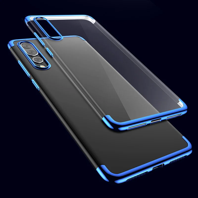 

Case For Xiaomi Mi 9 Cover Back Transparent Silicone TPU Plating Soft Ultra Thin Case For Xiaomi Mi 9 SE Mi9