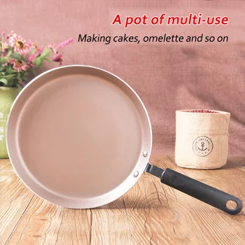 

Non-stick Copper Frying Pan with Ceramic Coating and Induction Cooking Oven & Dishwasher Safe Pancake No-hot Western Handle Pan