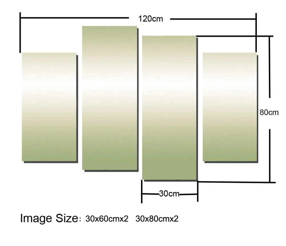4 PCS 30x60  30x80