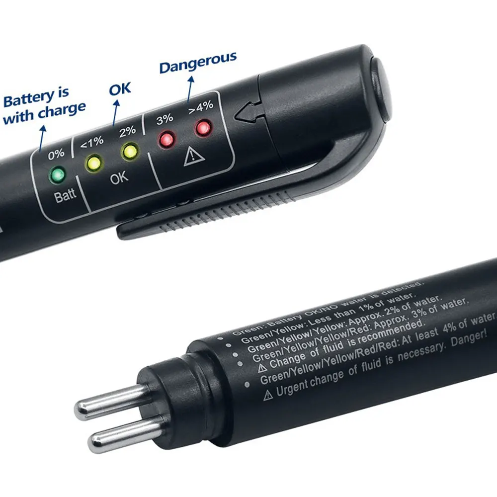 Автомобильный тестовый инструмент для испытания тормозной жидкости er Pen 5 светодиодный тест-ручка для автомобиля авто для DOT3/DOT4 инструменты для диагностики транспортных средств-ool