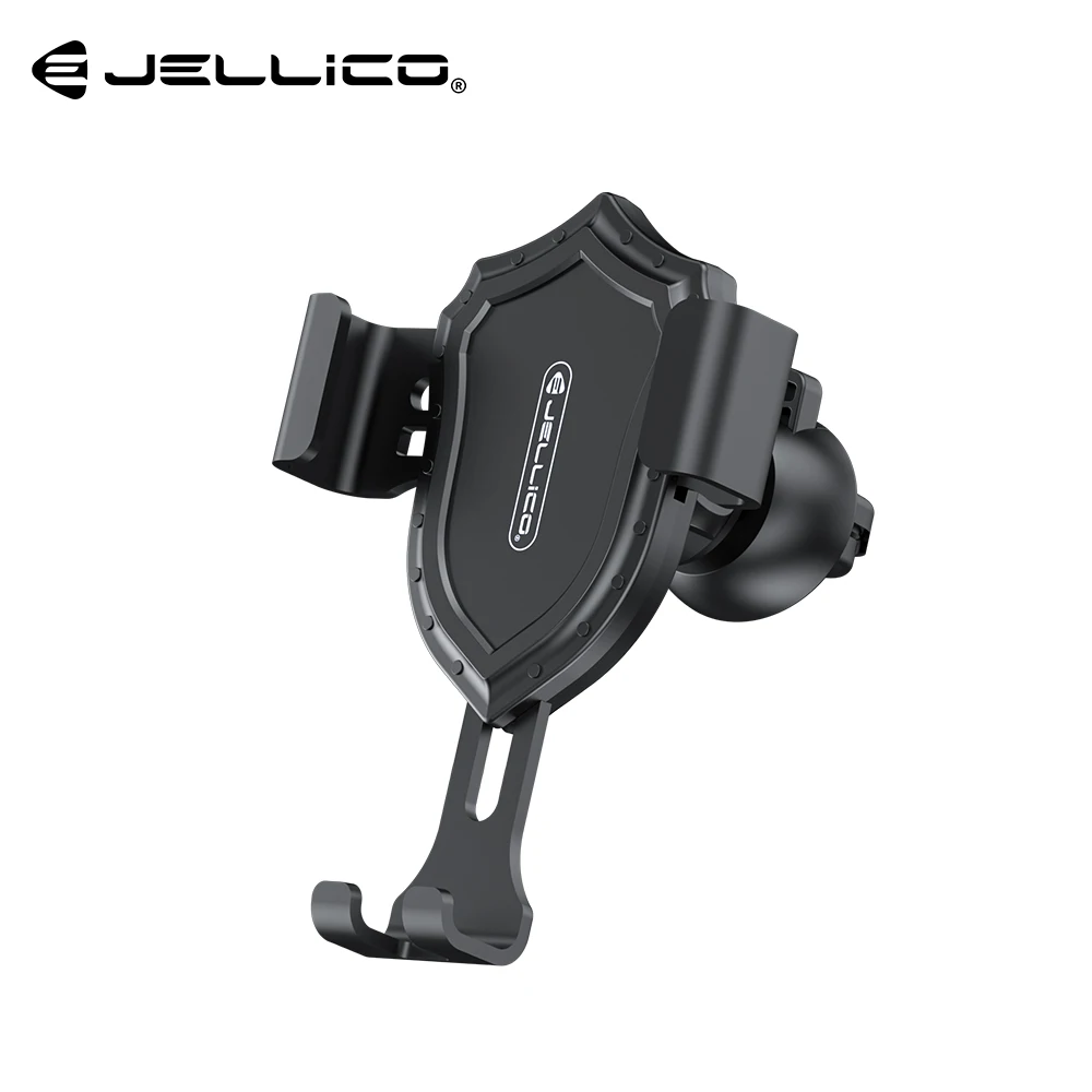 Jellico Автомобильный держатель для телефона, гравитационная подставка, держатель для мобильного телефона в машину, держатель для телефона, подставка для samsung, Xiaomi, без магнита - Цвет: Black