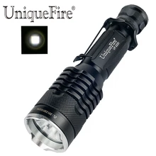 UniqueFire UF-2220 перезаряжаемая длинная полицейская вспышка прожектор черное закаленное стекло объектив светодиодный фонарик(1*18650 батарея