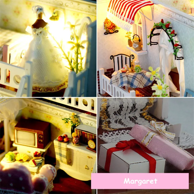 Милый семейный дом 3D головоломка DIY мебель миниатюрный кукольный домик Diy игрушки
