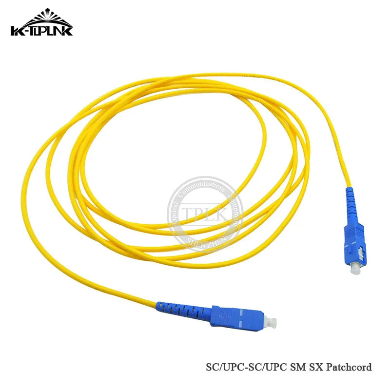 Абсолютно Новый SC-UPC patchcord Simplex 2 0 мм ПВХ SM волоконно-оптический кабель патч-корд