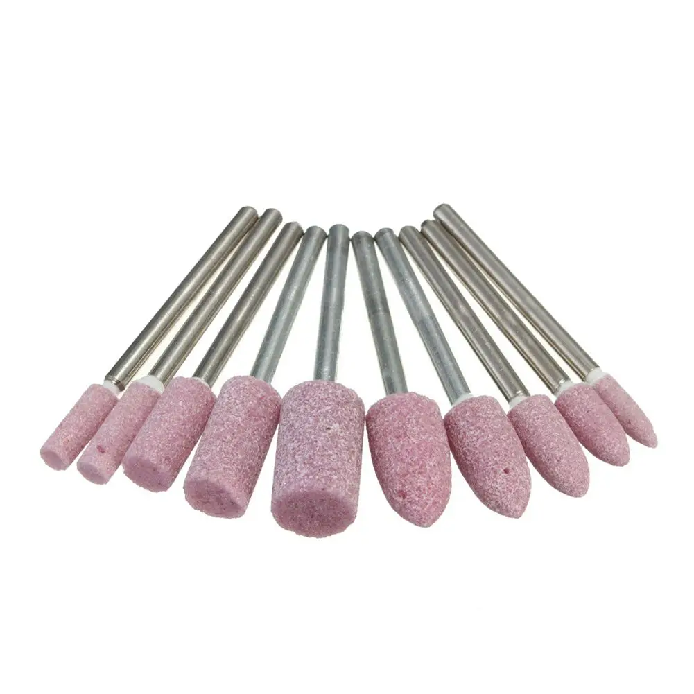 

10Pcs Abrasive Mounted Stone Rotary Tool Grinding Wheel 1/8inch Shank
