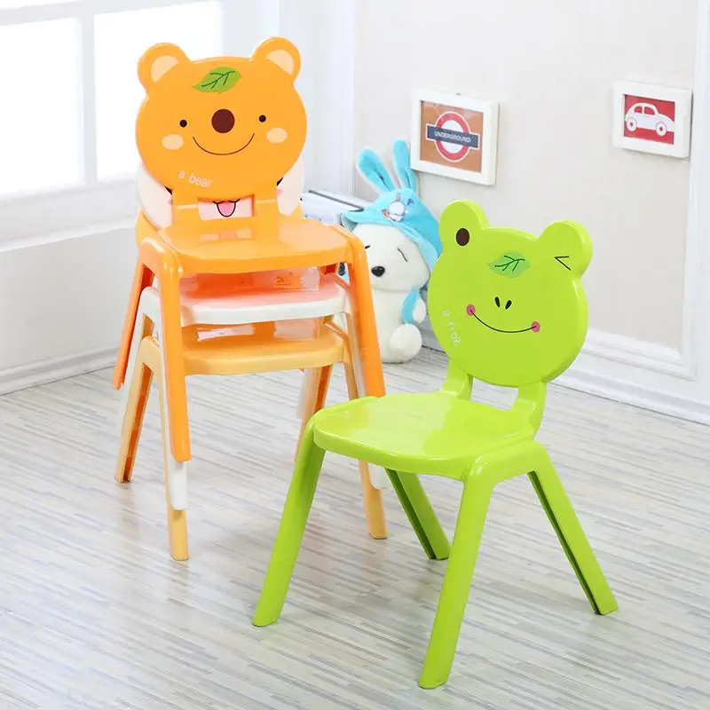 Два стола и стулья для детского сада продаются каждый день. Утолщенные Мультяшные стулья для детей, стулья для спинки, блюда для детей