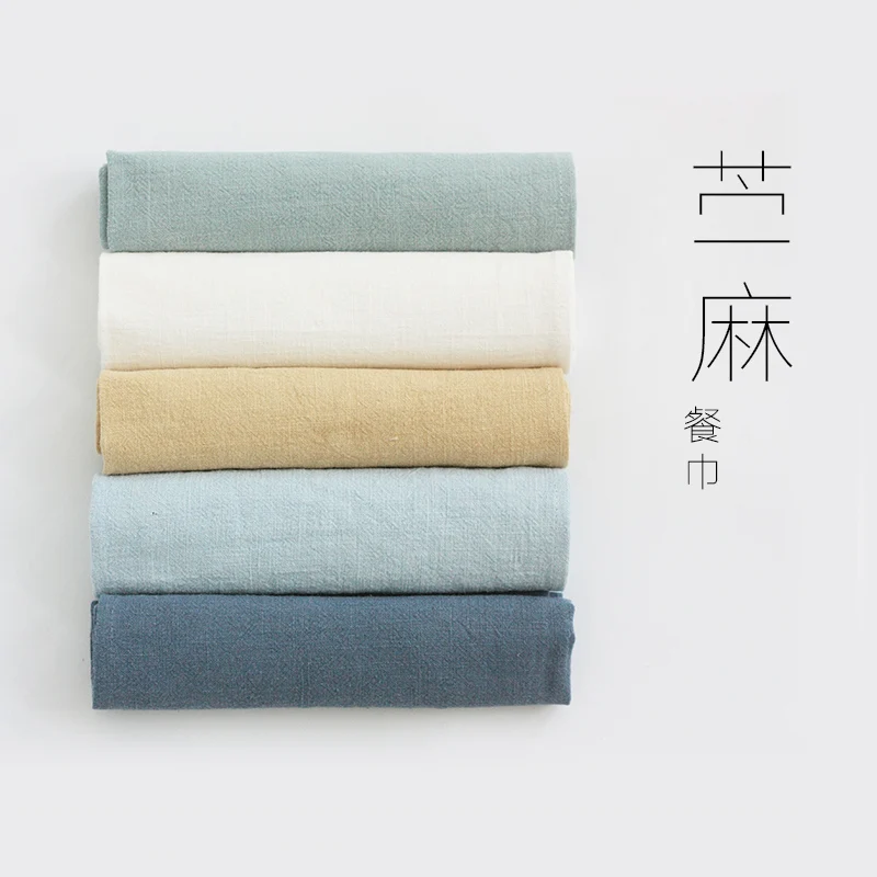 

Napkin napkin solid color dining table sand wash old texture food photography background cloth 42*42cm