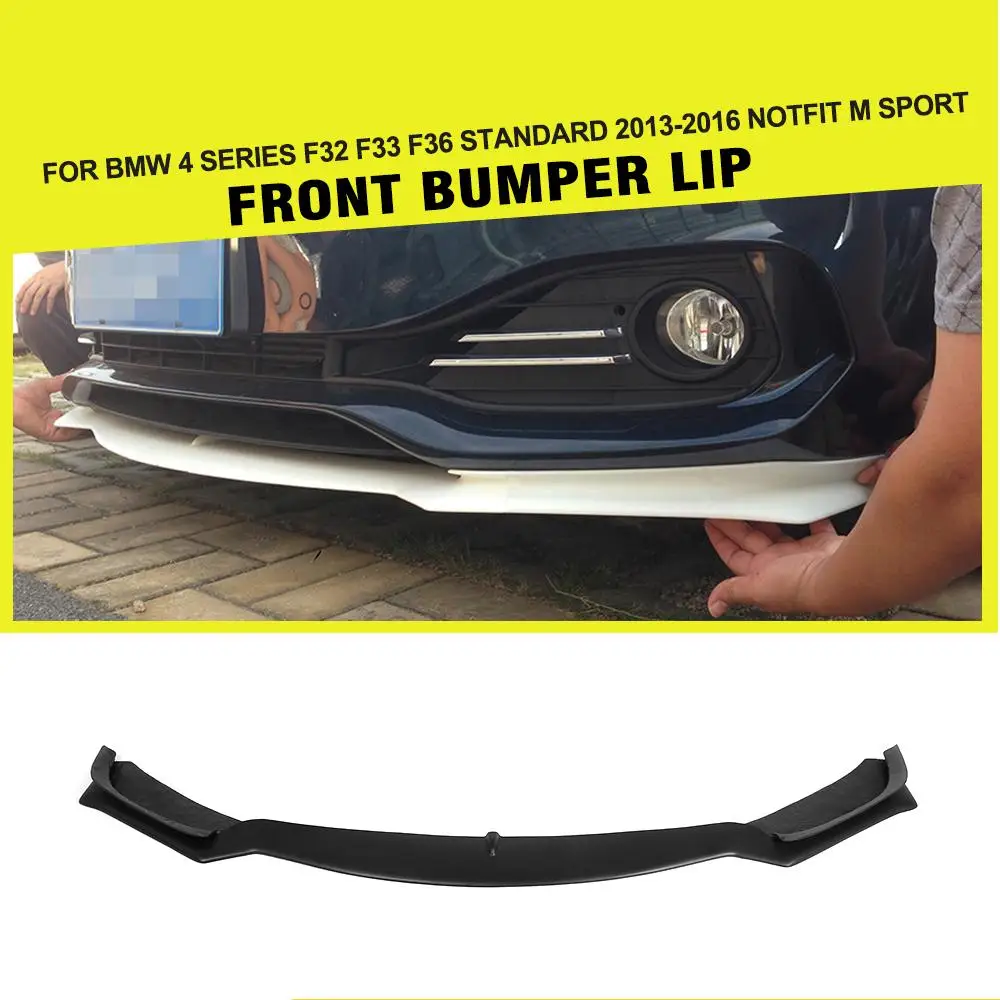 

FRP Unpainted Car Racing Front Bumper Lip Apron Spoiler for BMW 4 Series F32 F33 F36 Standard Bumper 2013 - 2016