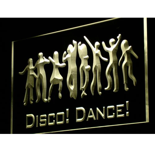 I881 Дискотека танец DJ неоновый светодиодный светильник знак Вкл/Выкл