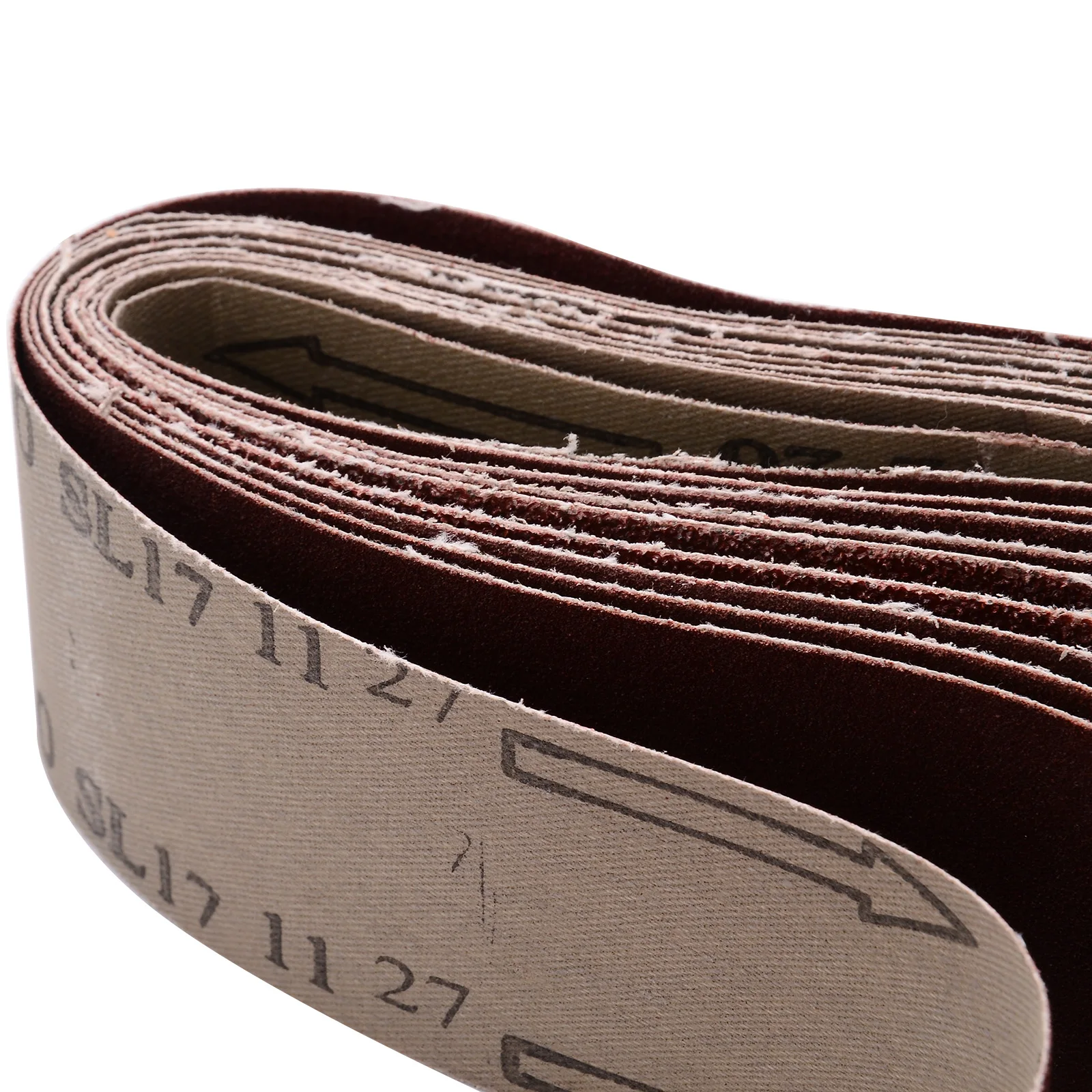 10pcs Aluminium Oxide Sanding Belts 60/120/150/240 Grit Mayitr Sander File Long Lasting Abrasive Polishing Accessories 50*686mm