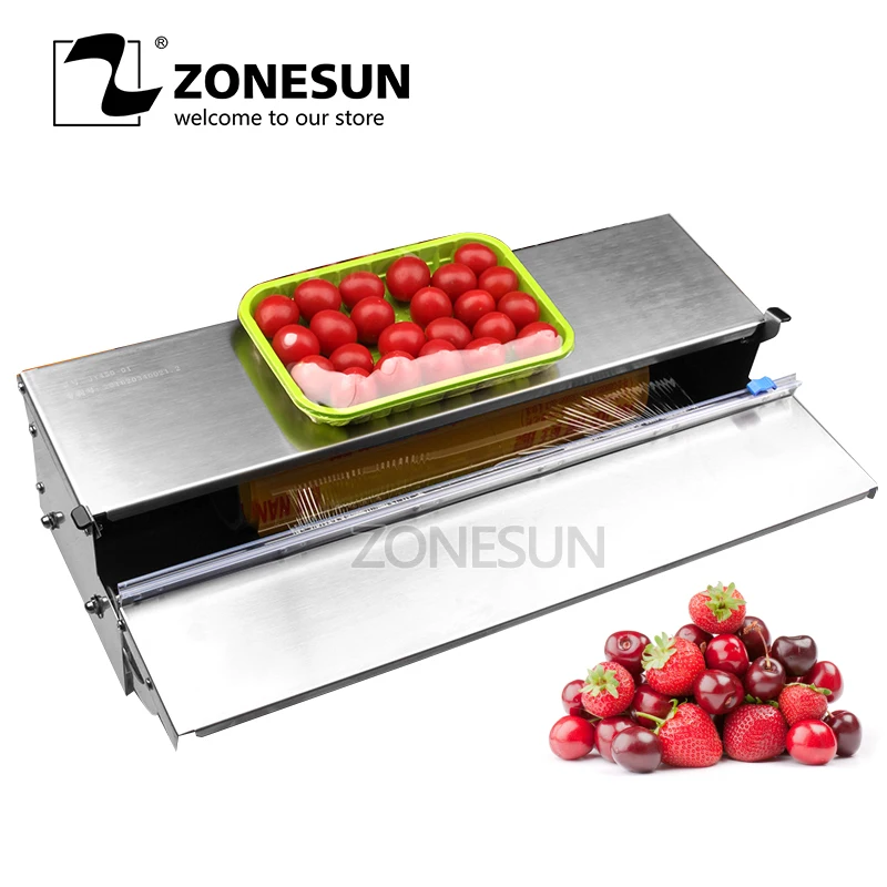 ZONESUN упаковочная машина из нержавеющей стали для пищевых продуктов фруктов